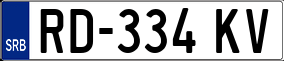 Trailer License Plate